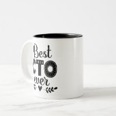 Beste CTO-manager ooit Tweekleurige Koffiemok (Voorkant links)