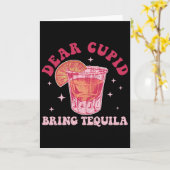 Beste Cupido, Breng Tequila Grappig Drinken Valent Kaart (Gele Bloem)