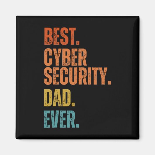 Beste Cyber Security Papa Ooit Cybersecurity Speci Magneet (Voorkant)