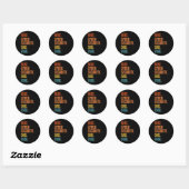 Beste cybersecurity vader ooit Cybersecurity Speci Ronde Sticker (Vel)