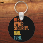 Beste cybersecurity vader ooit Cybersecurity Speci Sleutelhanger (Voorkant)