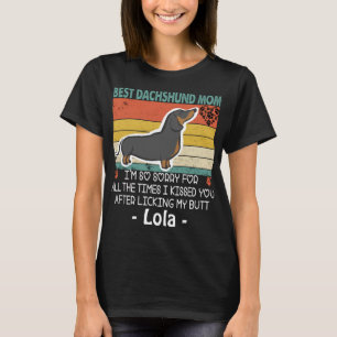 Beste Dachshund Mam Grappige Hond Mama Custom Hond T-shirt
