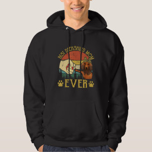 Beste Dachshund Mam ooit Hondenliefhebber T - shi Hoodie