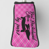 Beste Dachshund Moeder door Par Plaid Putter Head Golfheadcover (Draai 90)