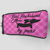 Beste Dachshund Moeder door Par Plaid Putter Head Golfheadcover (Voorkant)