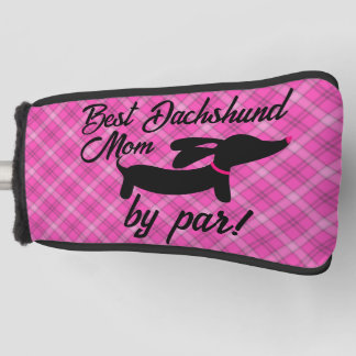 Beste Dachshund Moeder door Par Plaid Putter Head  Golfheadcover