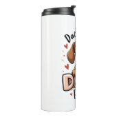 Beste Dachshund Papa Ooit T Shirt Thermosbeker (Gedraaid links)