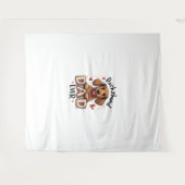 Beste Dachshund Papa Ooit T Shirt Wandkleed (Voorkant (horizontaal))