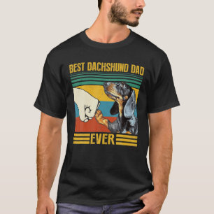  beste dachshund vader ooit geweldig voor papa t-shirt