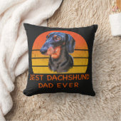 Beste dachshund-vader ooit T-Shirt Kussen (Deken)