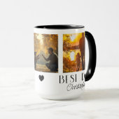 Beste Dad 3 Photo Collage Custom Name Mok (Voorkant rechts)