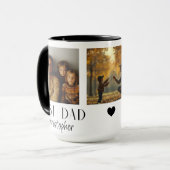 Beste Dad 3 Photo Collage Custom Name Mok (Voorkant links)