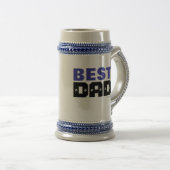 Beste Dad Beer Stein Mok (Voorkant rechts)
