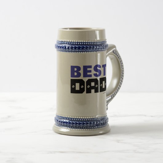 Beste Dad Beer Stein Mok (Voorkant rechts)