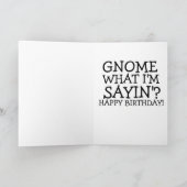 BESTE DAD BIRTHDAY GNOME ELF KAART (Binnen)