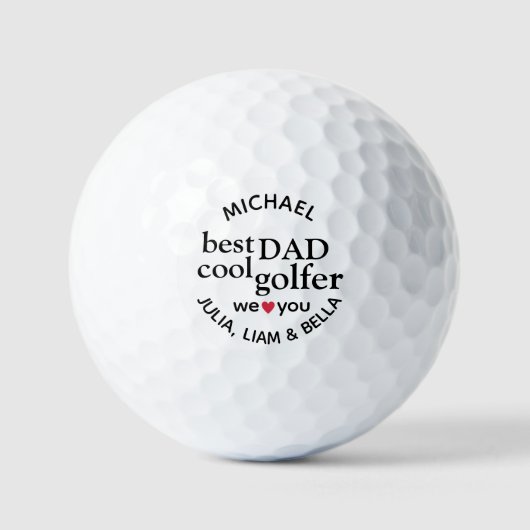 BESTE DAD coole golfer. geschenken voor mannen Golfballen (Voorkant)
