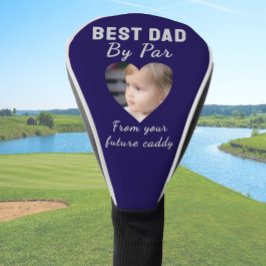 Beste Dad Custom Kinder Foto Blauw Gepersonaliseer Golfheadcover