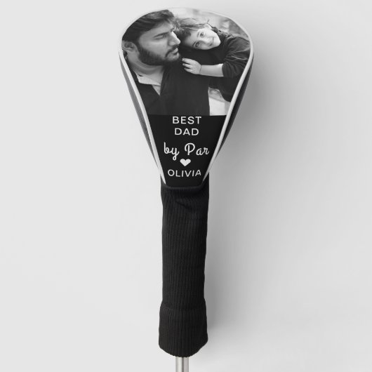 Beste DAD door Par Custom Photo Vaderdag Golfheadcover (Voorkant)