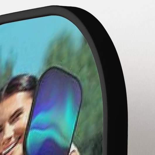 Beste DAD door Par Custom Photo Vaderdag Pickleball Paddle (Links Detail)