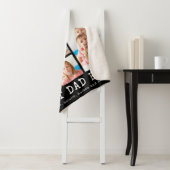 BESTE DAD EVER 10 Foto Collage Uw Kleur Sherpa Deken (In situ)