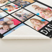 BESTE DAD EVER 10 Foto Collage Uw Kleur Sherpa Deken (3/4)