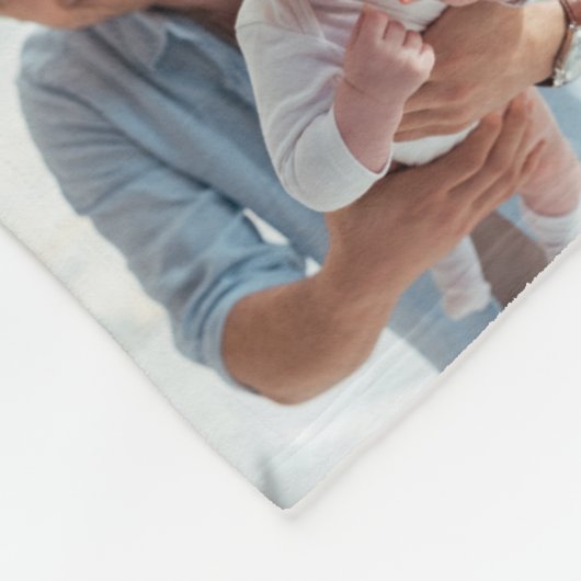 BESTE DAD EVER 16 Photo Collage Black Fleece Deken (Hoek)