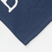 BESTE DAD EVER 25 Photo Collage Navy Blue White Fleece Deken (Hoek)