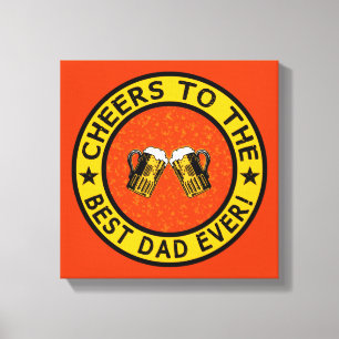 BESTE DAD EVER aangepaste canvasafdruk Canvas Afdruk