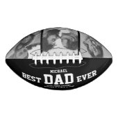 BESTE DAD EVER Moderne Cool Black en White American Football (Voorkant)