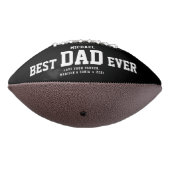 BESTE DAD EVER Moderne Cool Black en White American Football (Gedraaid 270)
