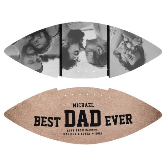 BESTE DAD EVER Moderne Cool  Rustic American Football (Panelen)