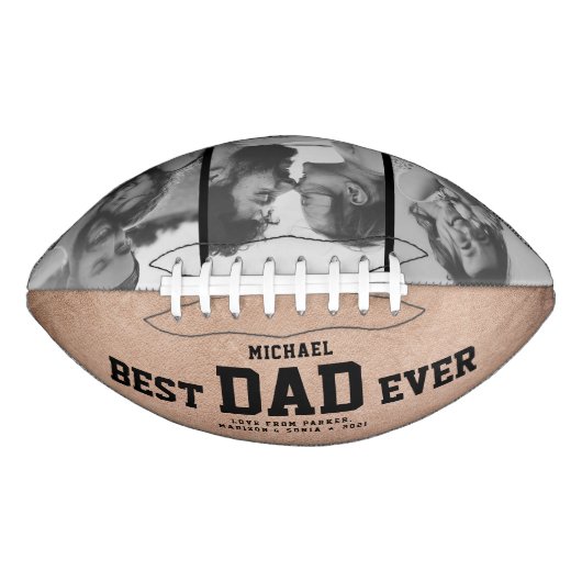 BESTE DAD EVER Moderne Cool  Rustic American Football (Voorkant)