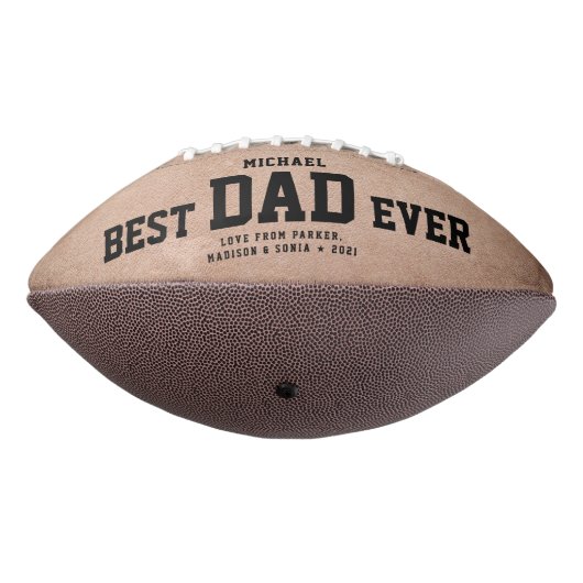 BESTE DAD EVER Moderne Cool Rustic American Football (Gedraaid 270)