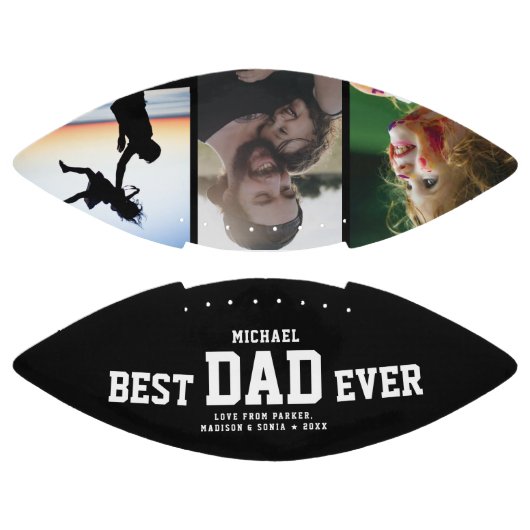 BESTE DAD EVER Moderne kleuren kleurenfotocollage American Football (Panelen)