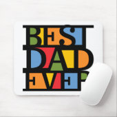 BESTE DAD EVER mousepad Muismat (Met muis)