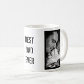 Beste DAD EVER persoonlijke foto Koffiemok (Voorkant rechts)