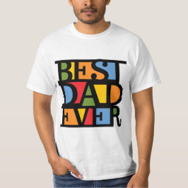 BESTE DAD EVER shirten - kies stijl en kleur T-shirt