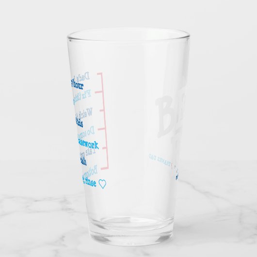 Beste Dad Glass, beste cadeau voor Vaderdag Glas (Rechts)