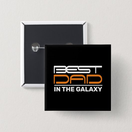 Beste DAD in de Button van de melkweg (Voorkant /achterkant)