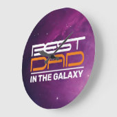 Beste DAD in de galaxy acrylwandklok Grote Klok (Hoek)