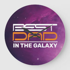 Beste DAD in de galaxy acrylwandklok Grote Klok