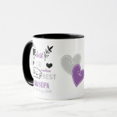 Beste DAD maakt beste GRANDPA nieuwe babyaankondig Mok (Voorkant links)