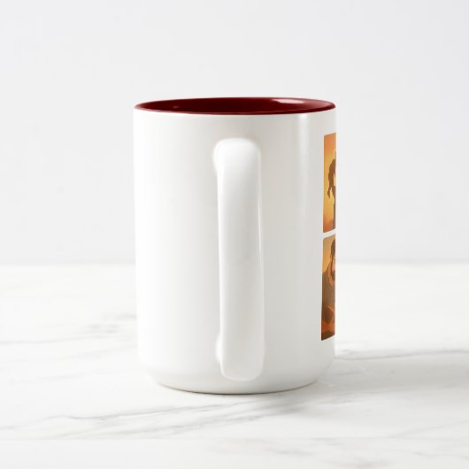 BESTE DAD-MOK TWEEKLEURIGE KOFFIEMOK (Handvat)