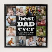 Beste DAD ooit 12 fotocollage Legpuzzel (Verticaal)