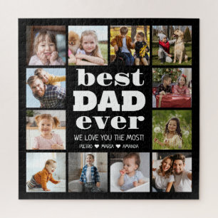 Beste DAD ooit 12 fotocollage Legpuzzel