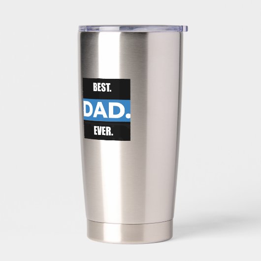 BESTE DAD OOIT 20oz Roestvrij staal Thermische Tum Geïsoleerde Drinkbeker (Links)
