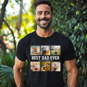 BESTE DAD OOIT 6 Foto Collage Cool Fathers Day T-shirt