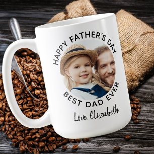Beste DAD ooit, Aangepast 2 FotoHappy Vaderdag Koffiemok