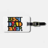 BESTE DAD OOIT aangepast bagagelabel (Voorkant horizontaal)