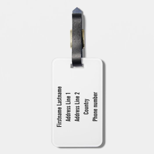 BESTE DAD OOIT aangepast bagagelabel (Achterkant verticaal)